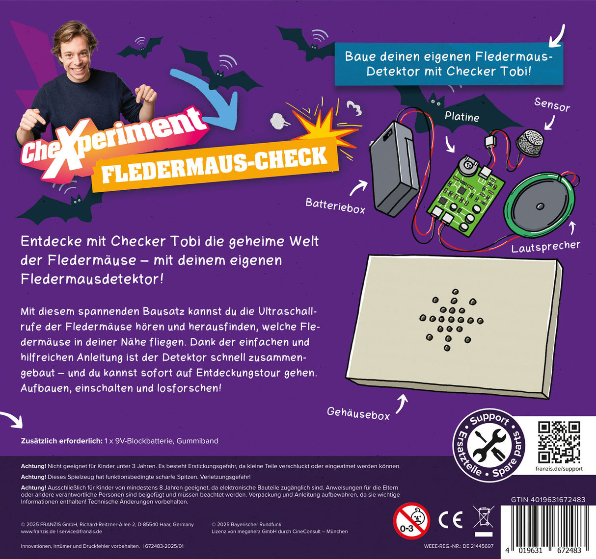 CheXperiment Fledermaus-Check.