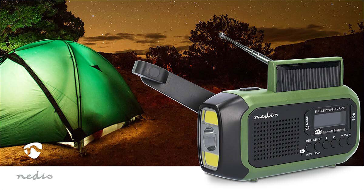 Nedis Outdoor- und Notfallradio.