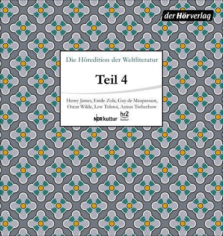 Buchcover mit Blumenmuster im Hintergrund, weißes Textfeld mit Titel "Teil 4" und Autoren.