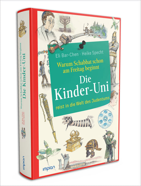 Buchcover mit bunten Illustrationen, Titel: "Warum Schabbat schon am Freitag beginnt"