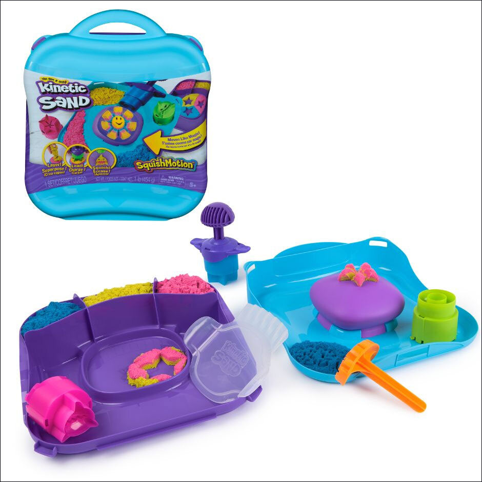 Kinetic Sand. Squishy Spielset Farbe