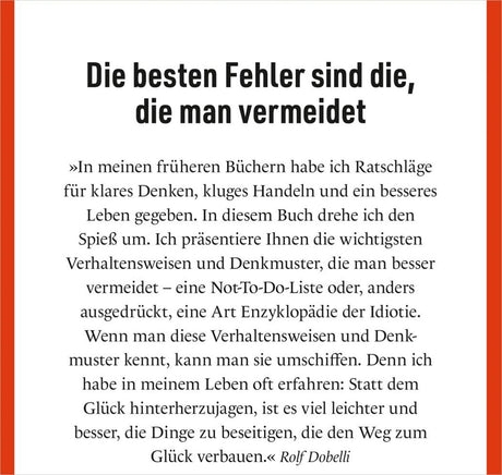 Die Not-To-Do-Liste