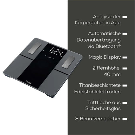 Digitale Personenwaage mit 7 Produkteigenschaften