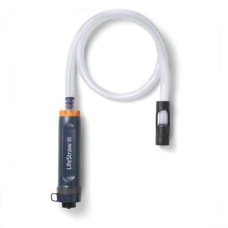 Lifestraw Wasserfilter mit Schlauch und Filtereinheit.