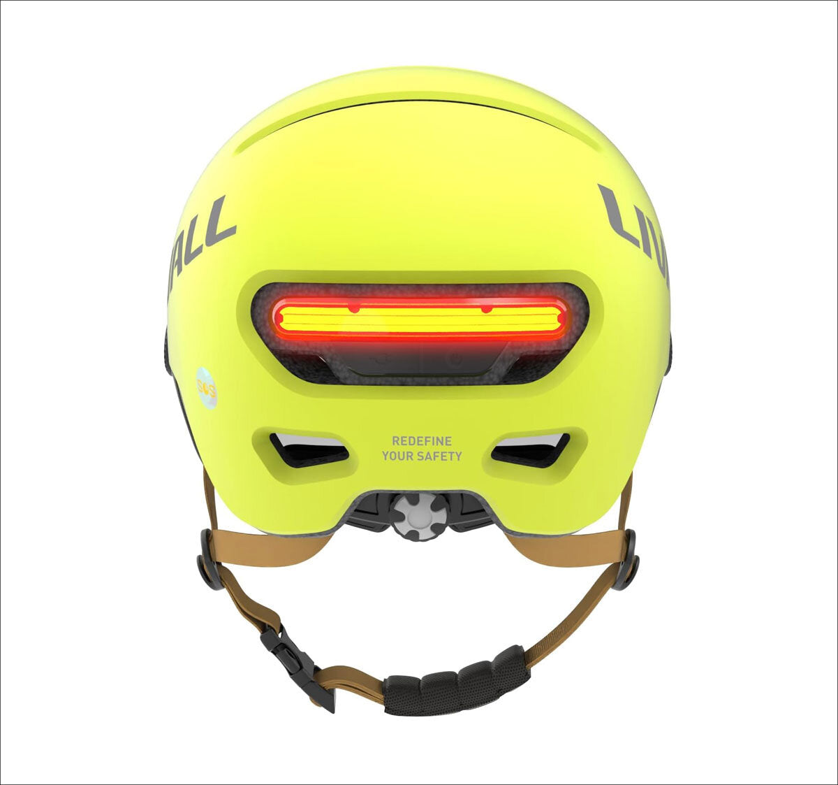Livall L23  Visierhelm gelb (Größe M 54-58 cm)
