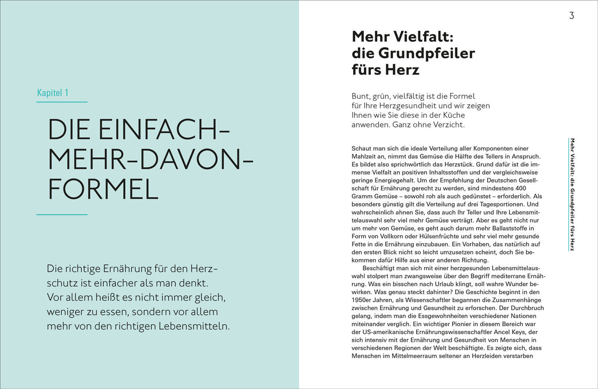 Ernährung für das Herz.