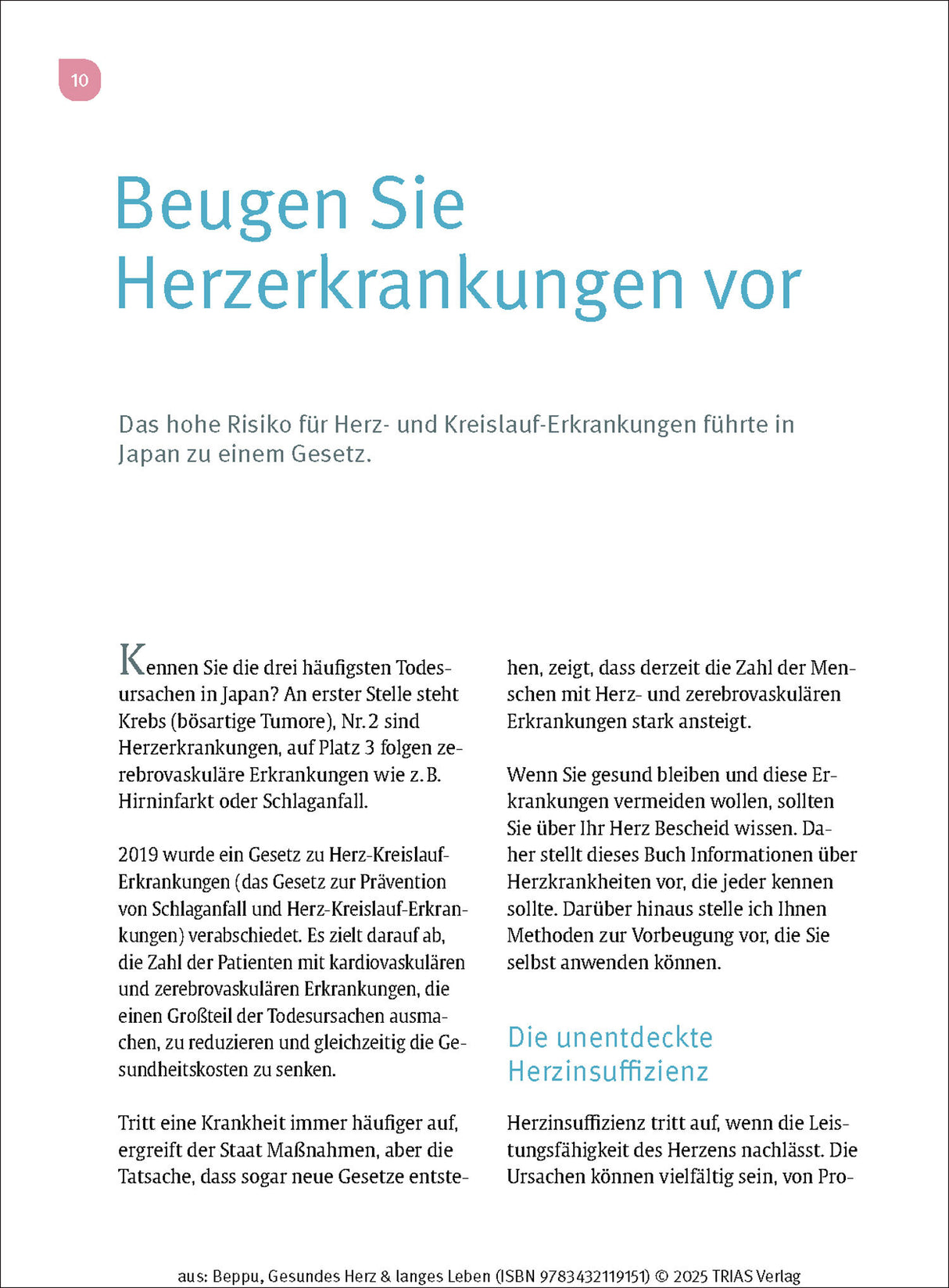Gesundes Herz & langes Leben.