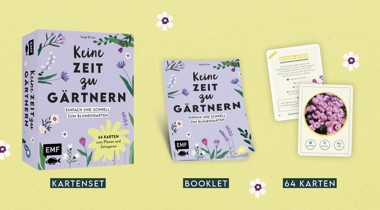 Kartenset: Einfach und schnell zum Blumengarten.