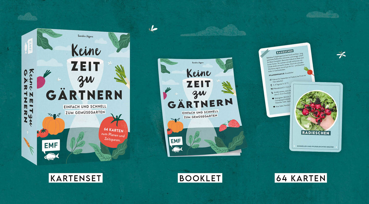 Kartenset:  Einfach und schnell zum Gemüsegarten.