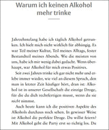 Warum ich keinen Alkohol mehr trinke