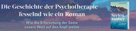 Buchcover mit Titel "Seelenzauber" und Untertitel, Hintergrund mit Himmel und Bergen, Abbildung eines Buchs.
